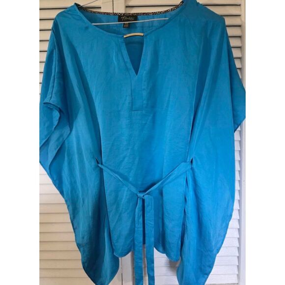 Thalia Sodi Women’s Blue Blouse - Size Large - Flowy & Feminine Top - Picture 1 of 8